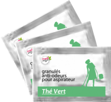 Green Tea scented granules for vacuum cleaner