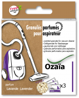 Lavender scented granules for vacuum cleaner